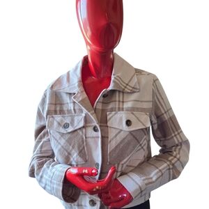 Elegant Plaid Pea Coat for Women